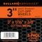 Bullard Abrasives Small Diameter Cut-Off Wheels, 3 x 1/16 x 3/8, T1, PK5 5311 - alternate 1